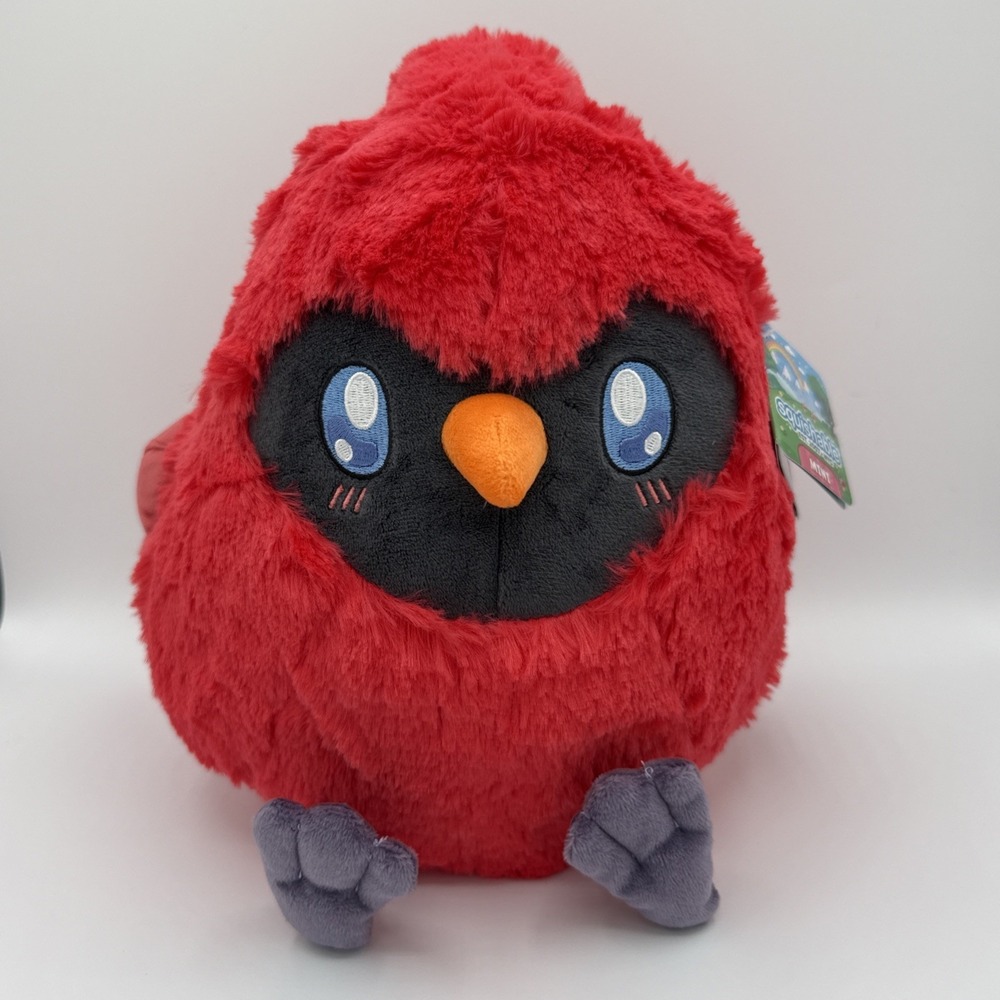 Squishable Mini Cardinal Plush Red 10" Soft Plushie Stuffed Animal Bird NWT
